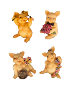 Resinschwein mit Blumen (VPE 4)
