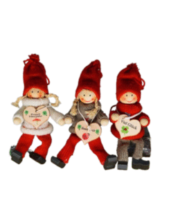 Wichtel mit Holzherz,sortiert (VPE 10)