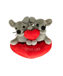 2 Plüschmäuse auf Herz (VPE 4)