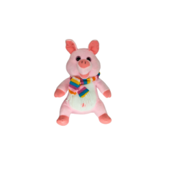 Plüschschwein mit Schal (VPE 10)