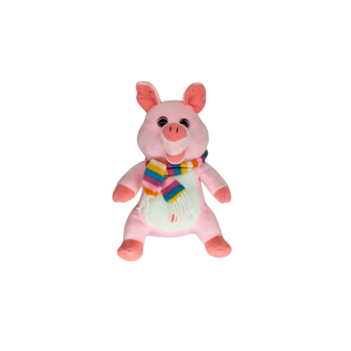 Plüschschwein mit Schal (VPE 10)