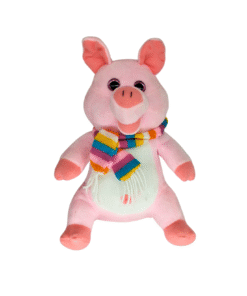 Plüschschwein mit Schal (VPE 5)
