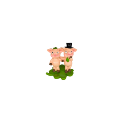 Schweinepaar auf Kleeblatt (VPE 24)