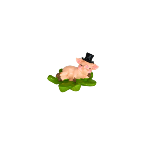 Schwein schläft auf  Kleeblatt (VPE 12)