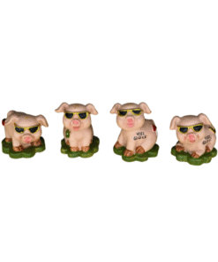 Schwein mit Sonnenbrille (12 Stk.)