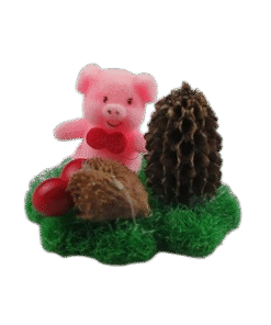 Fliskaschwein auf Klee (VPE 12)