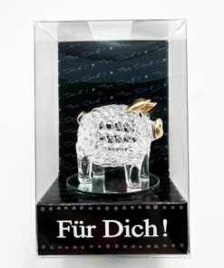 Alternative view of Glasschwein Ohren gold/silber (VPE 10)