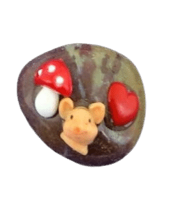 Alternative view of Halbedelstein geputzt dunkel (VPE 20)