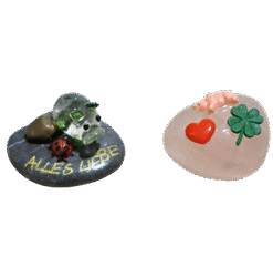 Halbedelstein geputzt dunkel (VPE 20)