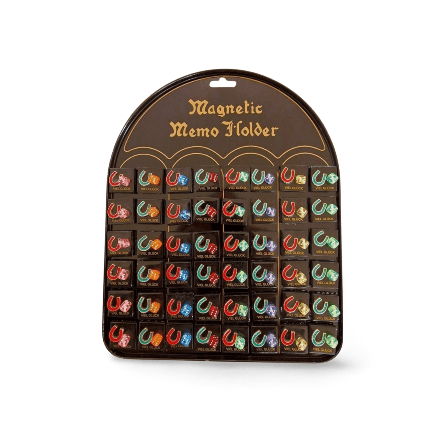 Glasfliese Magnet mit Würfel (VPE 48)