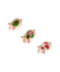 Alternative view of Holzschwein rosa bemalt (VPE 24)