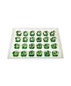 Alternative view of Glasschwein mit Goldohren auf Kleeblatt (VPE 24)