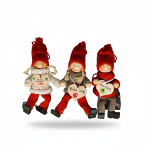 Wichtel mit Holzherz,sortiert (VPE 10)