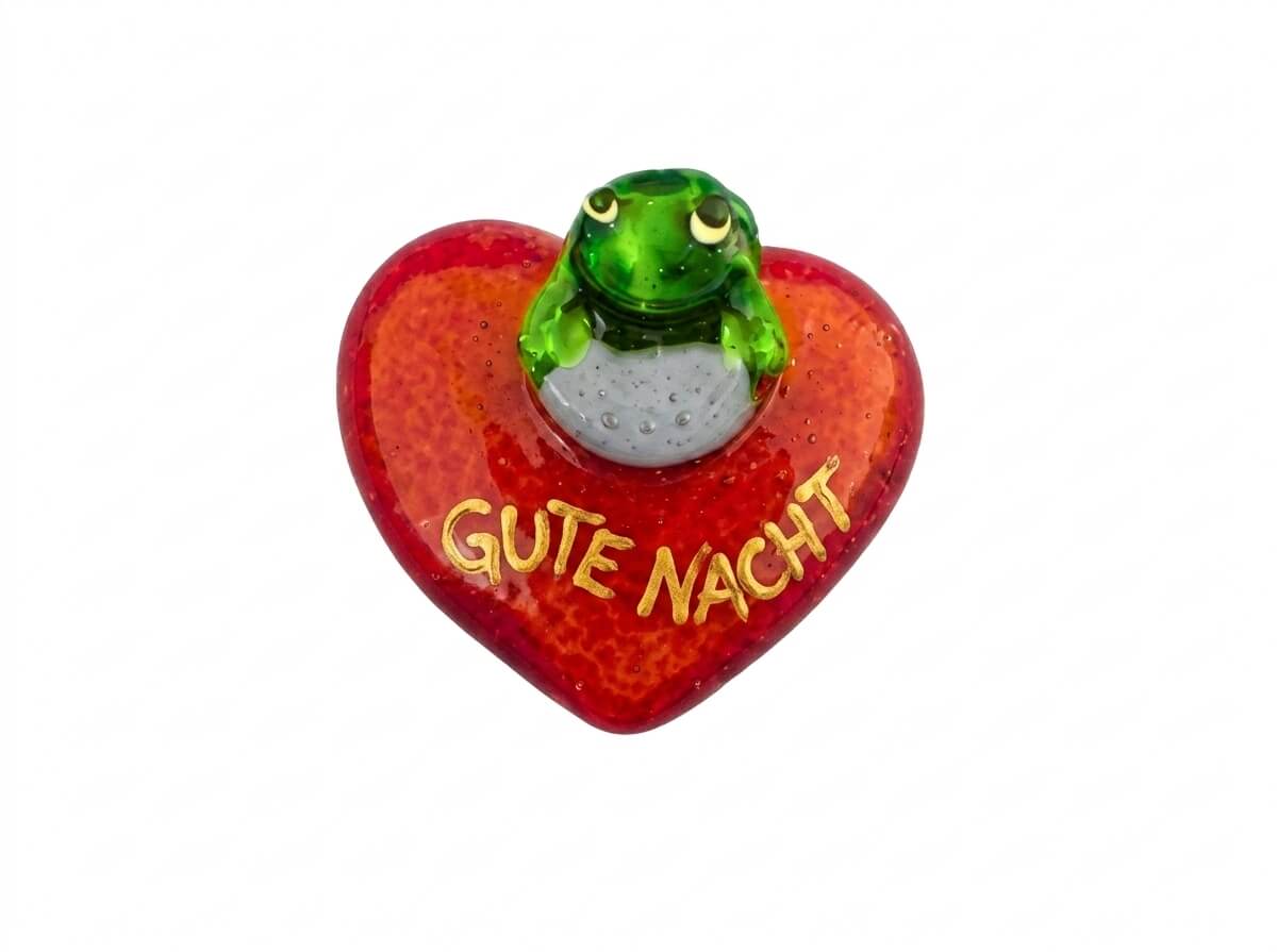 Glasherz rot geputzt (VPE 25)