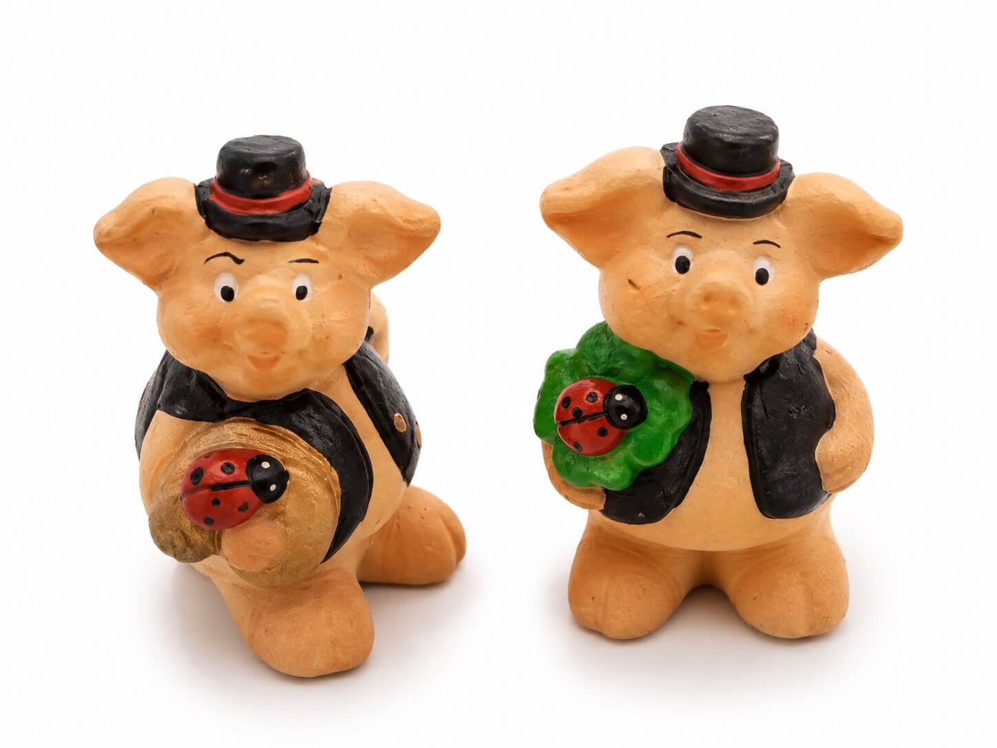 Tonschwein mit Zylinder (VPE 12)