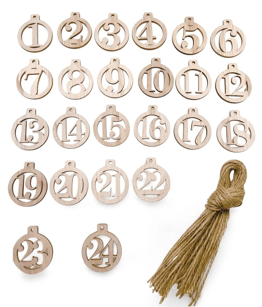 Adventkalender Holz (VPE 5 Sets)