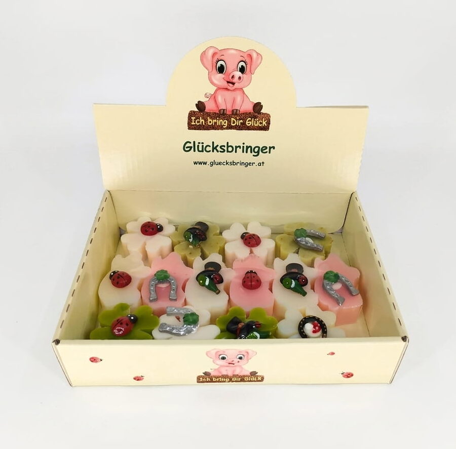 Schafmilchseife, Schwein, duftend, dekoriert (VPE 12)