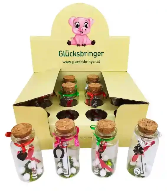 Glaszylinder geputzt mit Lottokugel (VPE 12 Stk.)