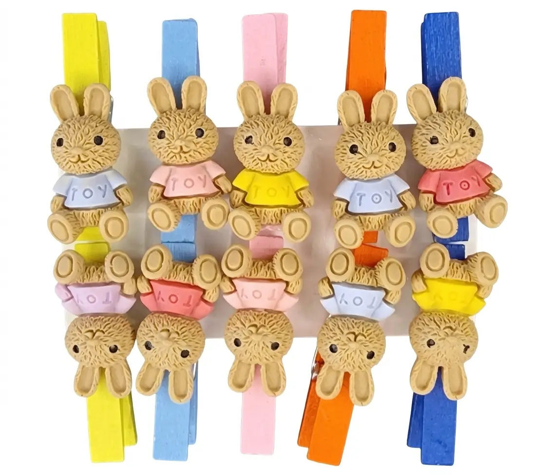 Osterhase auf Kluppe (VPE 12)