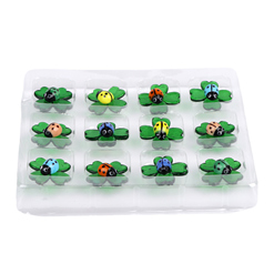 Glasmarienkäfer, färbig auf Glasklee (VPE 12)