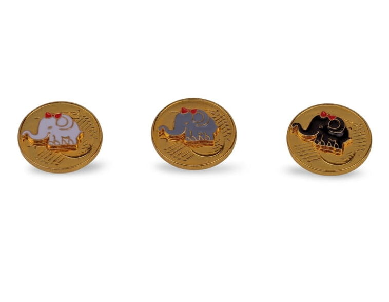 Goldmünze mit Elefant (VPE 50)