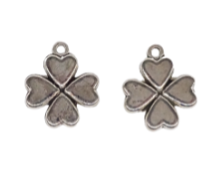 Metalltalis silber, Kleeblatt (VPE 100)