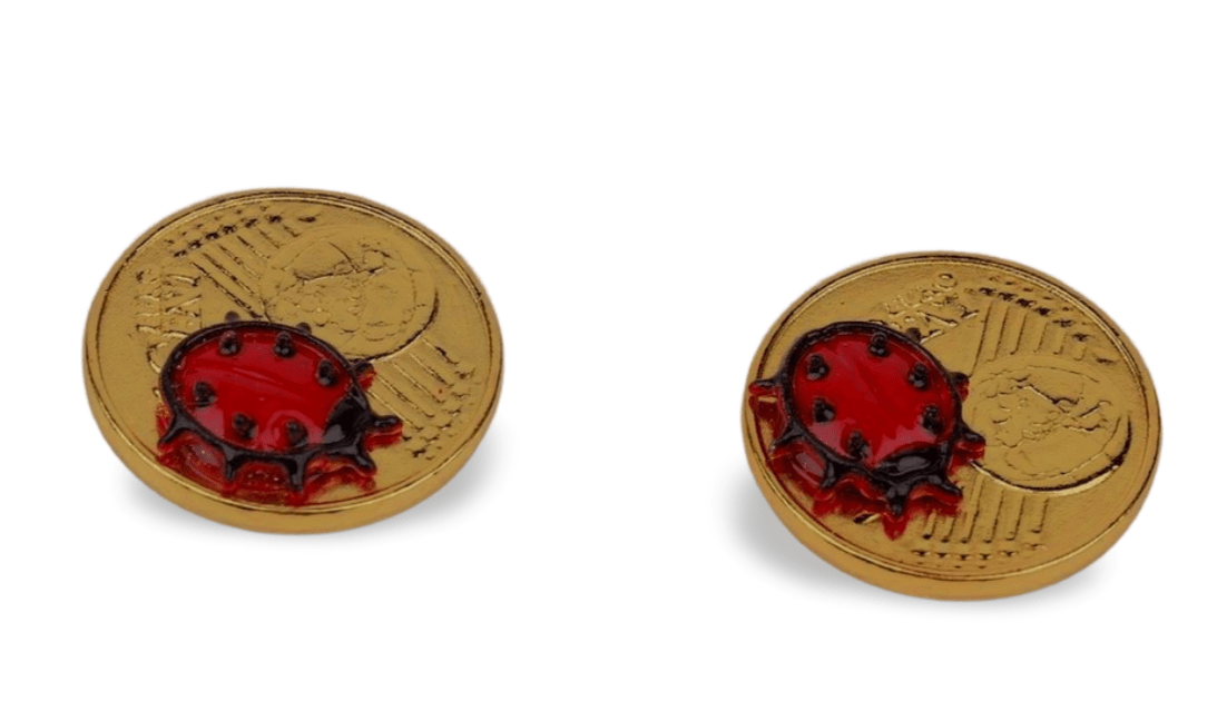 Goldmünze mit Marienkäfer (VPE 50)
