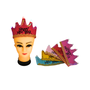 Krone mit LED mit Happy new year (VPE 20)