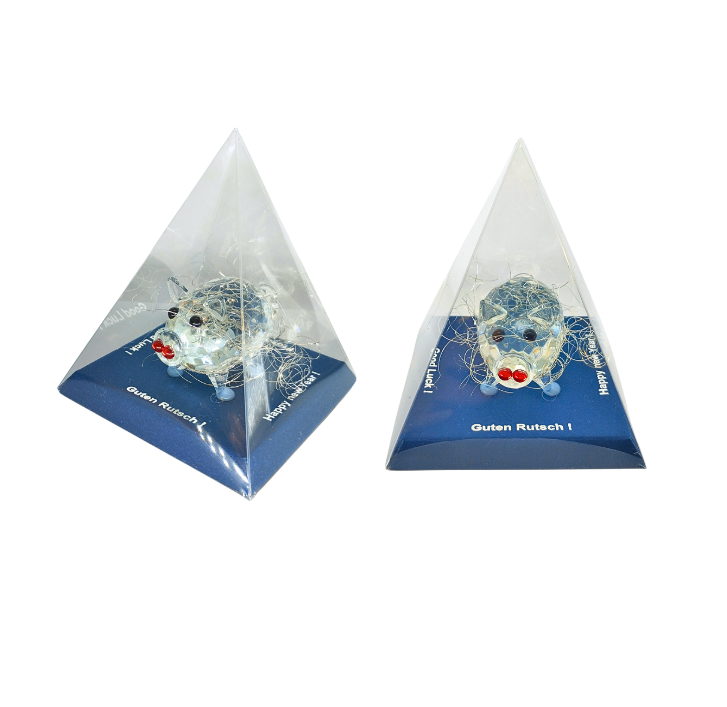 Pyramide mit Glasschwein gross (VPE 12)