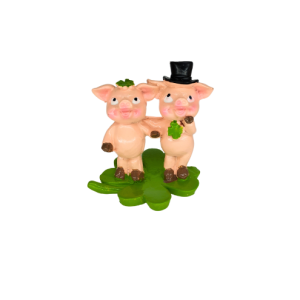 Schweinepaar auf Kleeblatt (VPE 24)