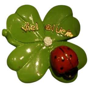 Kleeblatt mit Marienkäfer (VPE 24)