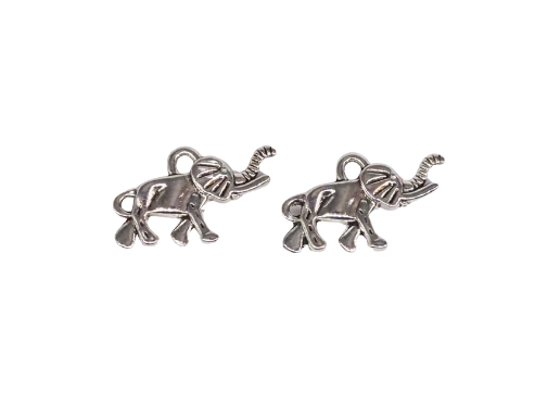 Metalltalis silber, Elefant lang (VPE 100)
