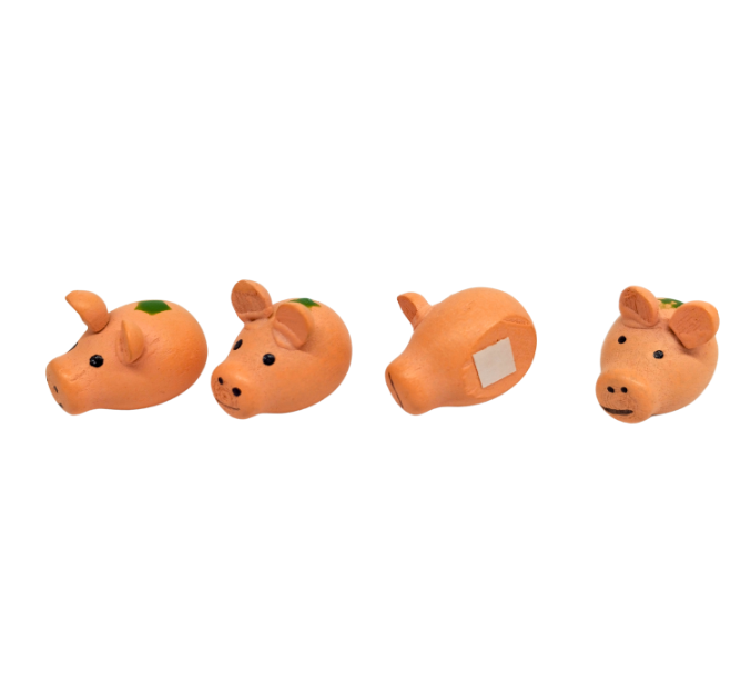 Glücksaufkleber Holzschwein (VPE 10)