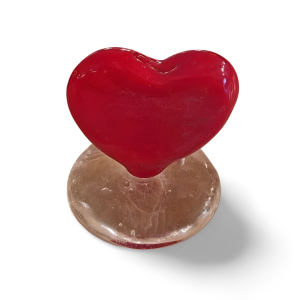 Glasherz auf Sockel (VPE 12)