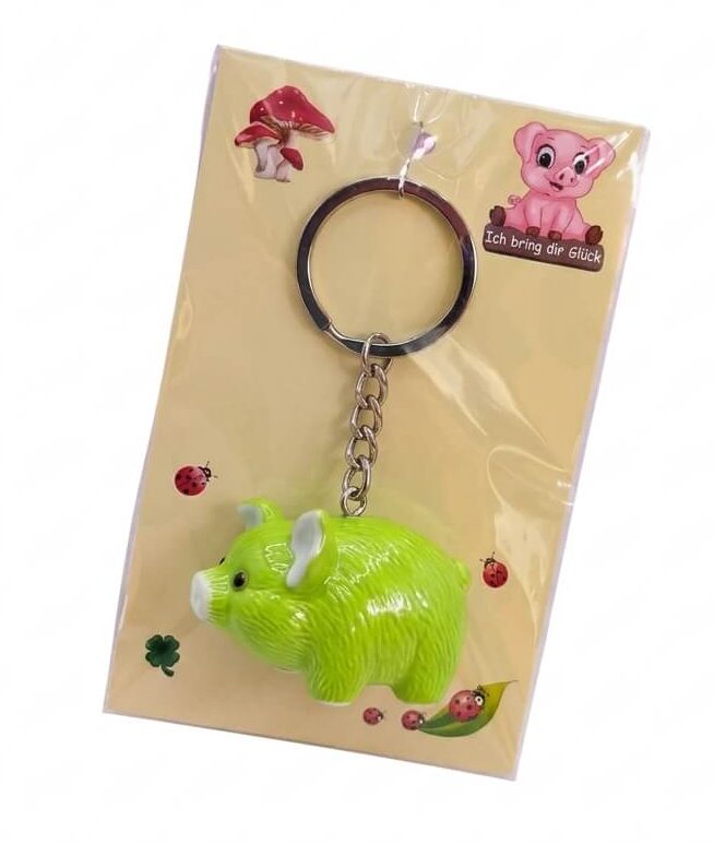 Schlüsselanhänger mit Kleeblatt (VPE 12)