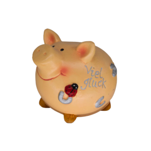 Keramiksparkasse Schwein "Viel Glück" (VPE 6)