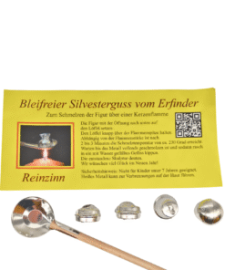 Silvester Zinnguss 4 Stk. mit Löffel (VPE 1)