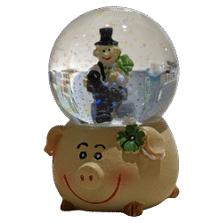 Alternative view of Schneekugel sortiert (VPE 12 Stk.)