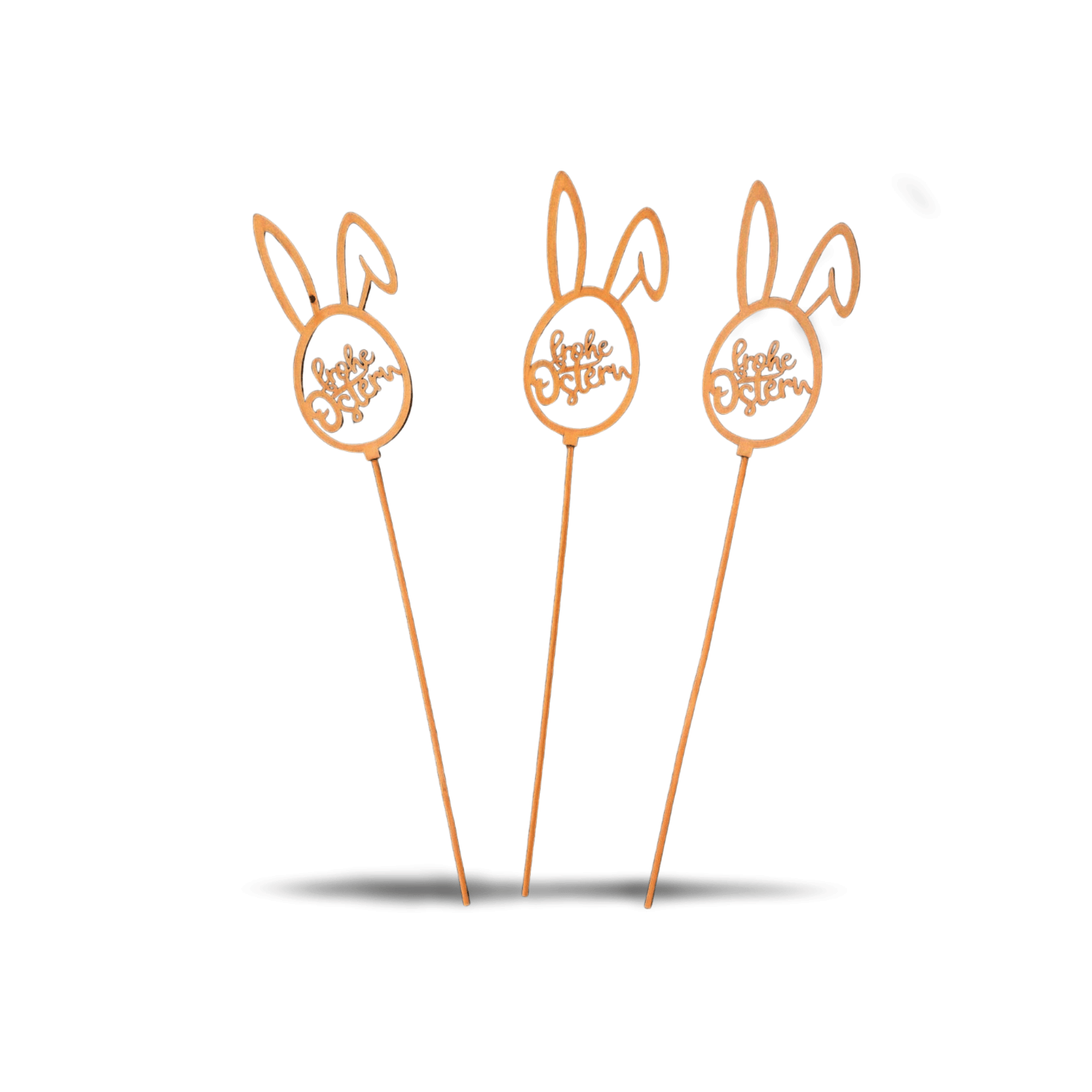 Holz Osterei "Frohe Ostern"