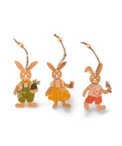 Holz Osterhase bunt mittel. verschiedene Motive
