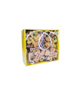 Alternative view of Holzkleeblatt mit Kordel groß (VPE 48)