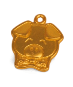 Metalltalis mattgold, Schwein (VPE 100)