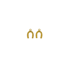 Metalltalis gold; Hufeisen "Good Luck" (VPE 100)