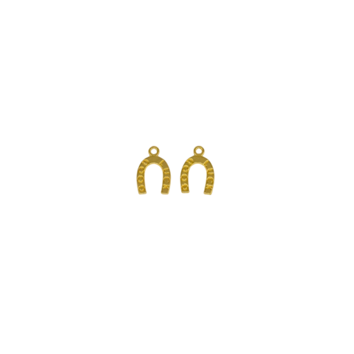 Metalltalis gold; Hufeisen "Good Luck" (VPE 100)