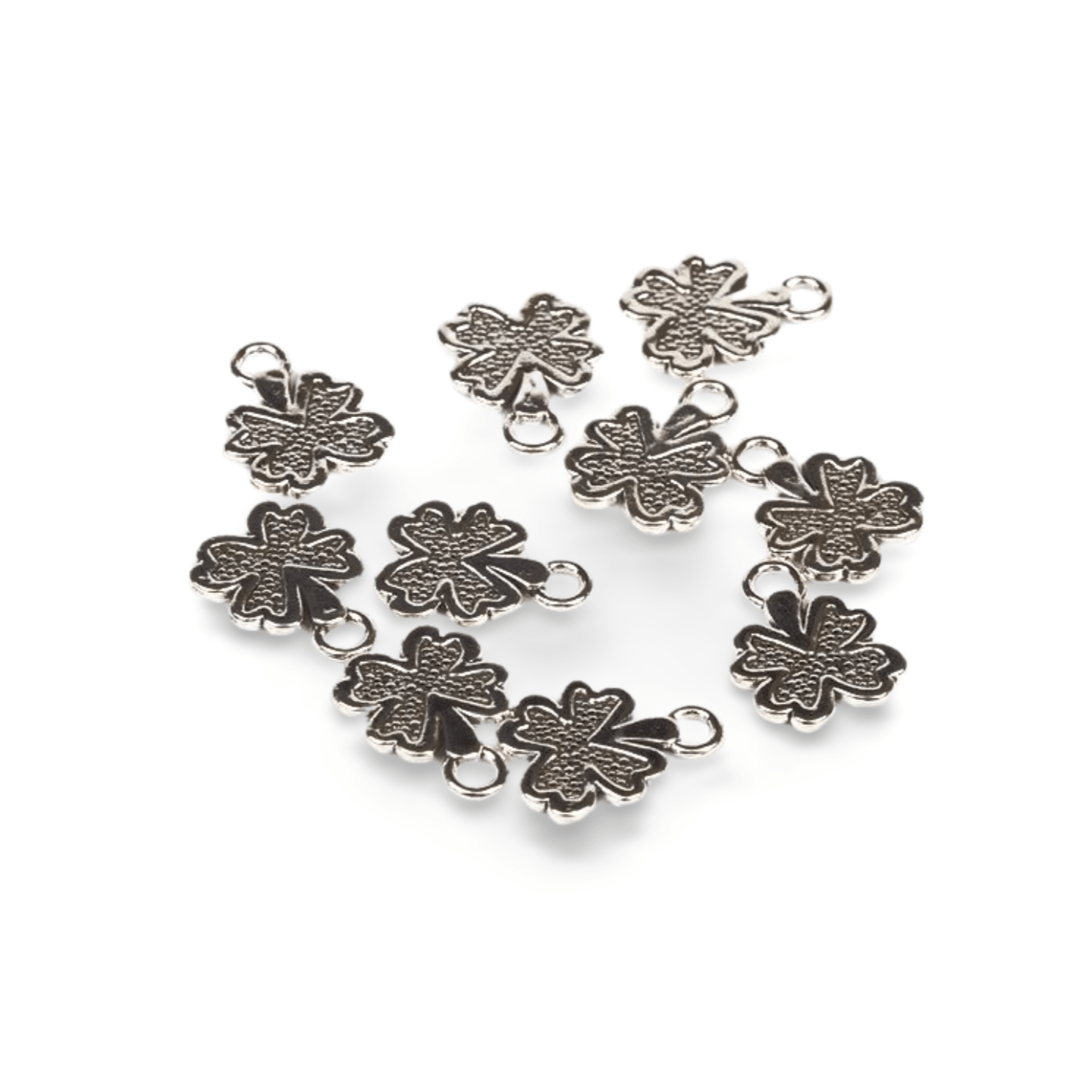 Metalltalis silber, Klee gespr. (VPE 100) – Bild 4