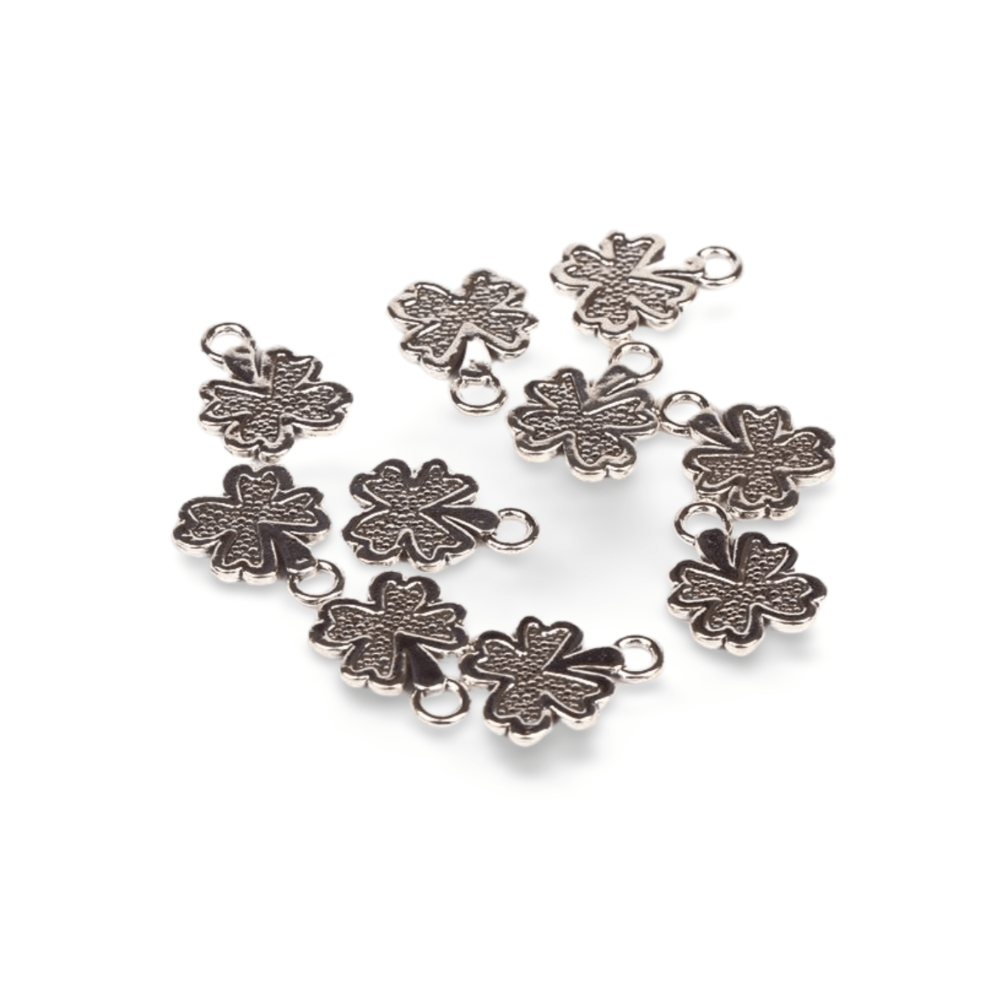 Metalltalis silber, Klee gespr. (VPE 100) – Bild 2