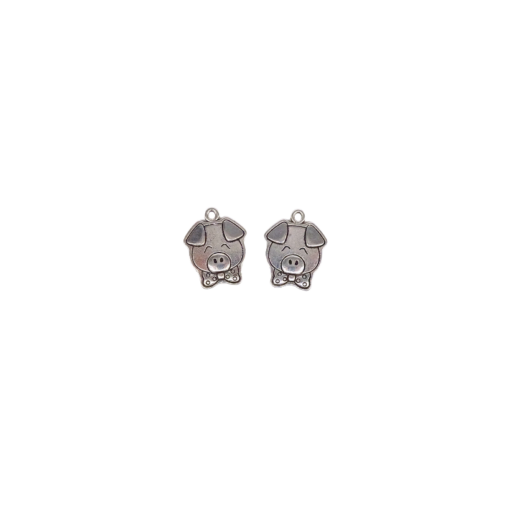Metalltalis silber, Schwein (VPE 100)