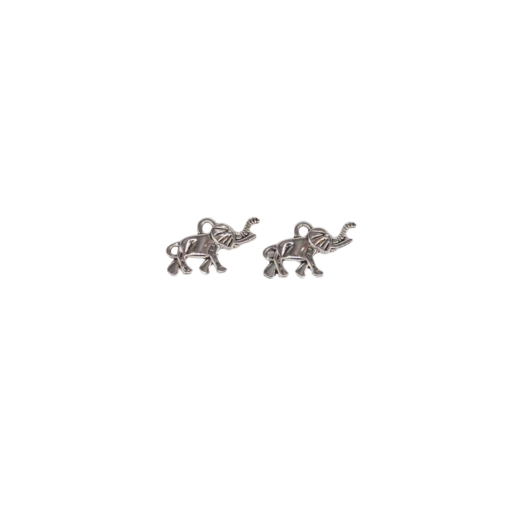 Metalltalis silber, Elefant lang (VPE 100)