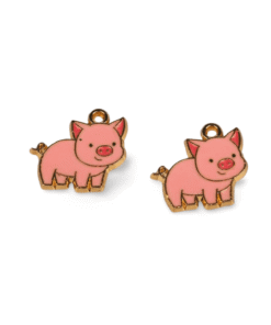 Metalltalis Schwein, gold (VPE 100)