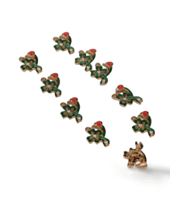 Alternative view of Metalltalis Kleeblatt mit Marienkäfer (VPE 50)